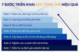 quy trình 7 bước triển khai SEO tổng thể là gì chuyên sâu